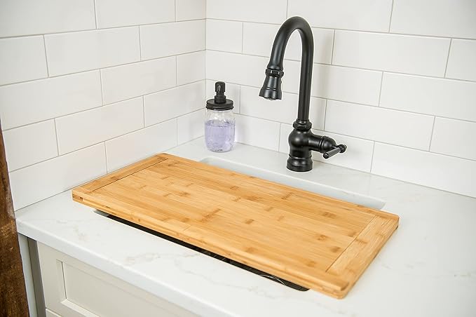 Bamboo Expandable Over The Sink Cutting Board