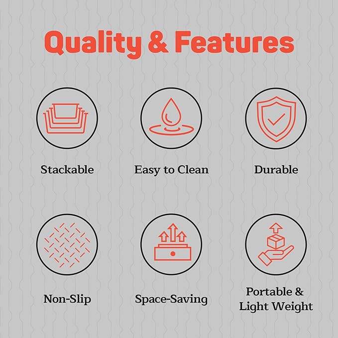 Baking Pan Set - Nonstick Coating, Carbon Steel Bakeware Sets with Gray Silicone Handles, PFOA, PFOS, PTFE Free, Recipe Booklet Included, Oven Safe Tray (Up To 450° F), Set of 3 - Gray