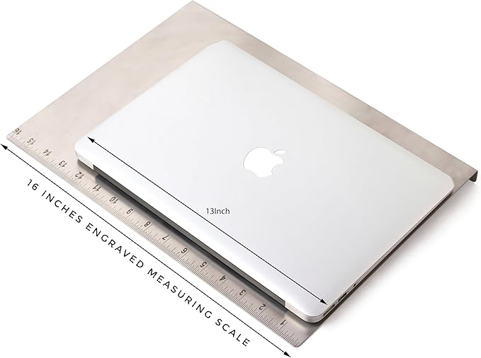 Stainless Steel Cutting Board with Lip | Small size | With Free Dough Cutter for Kitchen Needs | Countertop Metal Baking Board | Meat Chopping | Dishwasher Safe, 15.74 | Mothers Day gift