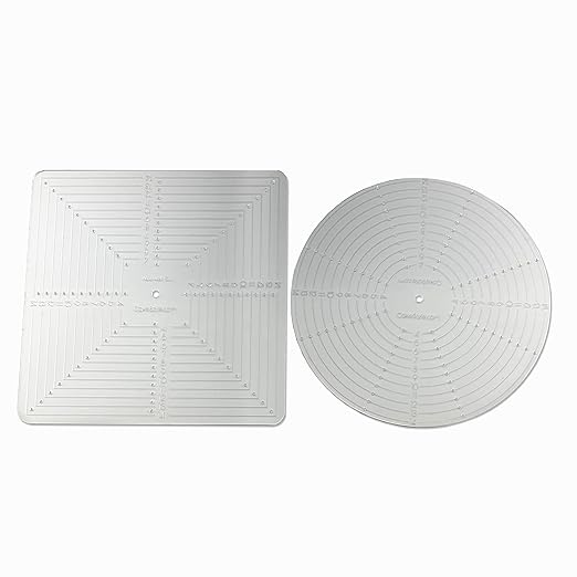 CAKESAFE Tier Ruler Bundle for Cake Decorating – Cake Centering and Dowel Placement Tool for Bakers