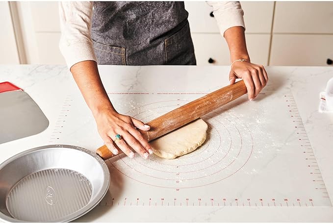 King Arthur Baking Company Rolling Mat, Non-Slip Non-Stick Silicone Baking Mat, For Kneading, Rolling, And Measuring Dough