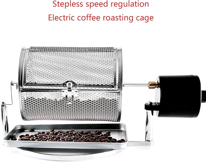 Electric Coffee Roasting Machine Grains Nut-Roaster Baking Machine Stainless Steel Coffee Roasting Cage (B)