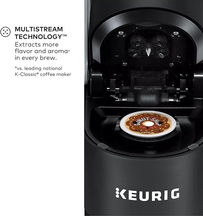 Keurig K-Supreme Single Serve K-Cup Pod Coffee Maker, MultiStream Technology, 4 Brew Sizes, 66oz Dual-Position Removable Reservoir, Black (Renewed)