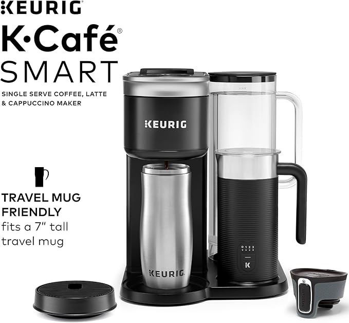 Keurig K-Cafe Essentials Single Serve K-Cup Pod Coffee Maker, Black