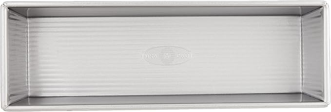 USA Pan Bakeware Pullman Loaf Pan with Cover,13 x 4 inch,Nonstick & Quick Release Coating,Made in the USA from Aluminized Steel,(Pack of 3)