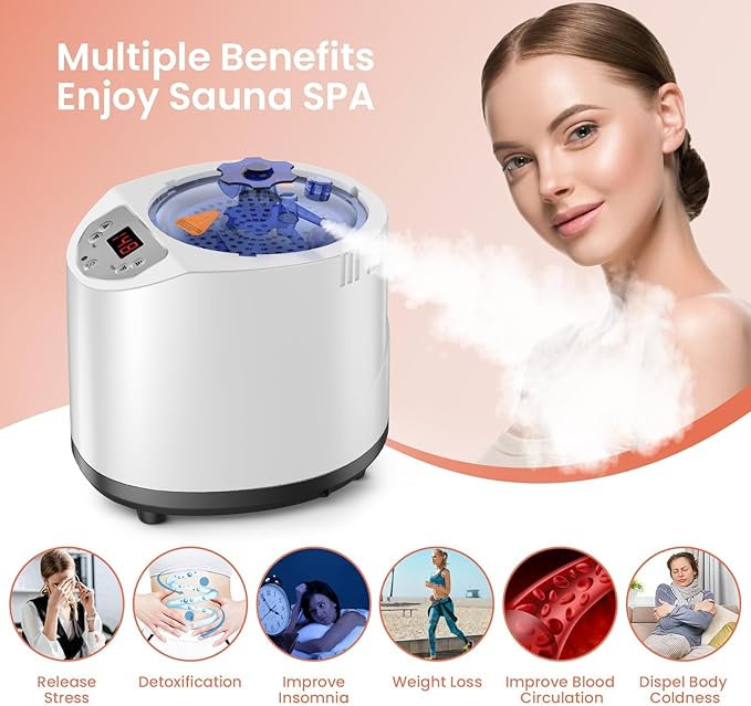 Sauna Steamer Machine, 3L Portable Sauna Steamer, 1200W Indoor Sauna Steamer Pot with Remote Control, 15 Heating Levels, Timer, Steam Cup, Steam Generator for Sauna, Home Spa Sauna Accessories