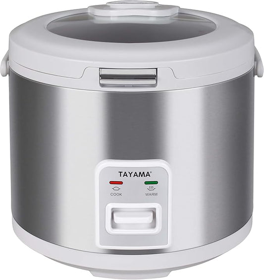 TAYAMA 10-Cup Automatic Rice Cooker & Warmer with Glass Lid