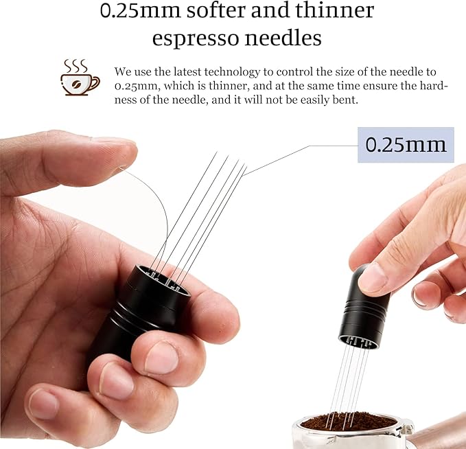 IKAPE 54mm Espresso Tamper Kit 4 in 1 Black, Complete Portafilter accessory set, 53mm Coffee Tamper, WDT Tool, Paper Filters (200pc), Dosing Funnel for Breville Portafilters