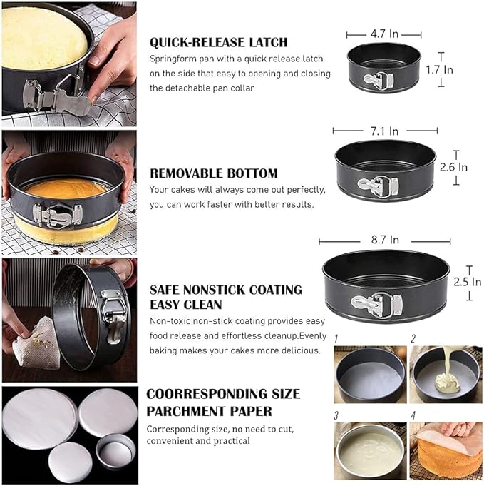 Gawren-H&E 678pcs Cake Decorating Kit,Cake Baking Suppplies with Decorating Tools,Cake Carrier,Springform Pans,Piping Bags and Tips Set,Turntable,Cake Decorating Supplies for Beginners/Professional