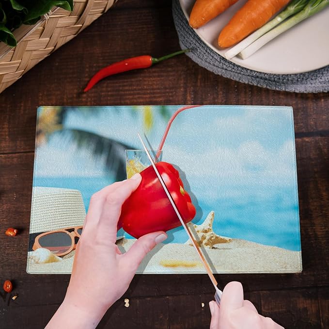 2 Pcs sublimation cutting board blanks???11 x 7.87 Inch sublimation cutting boards???Textured Sublimation Anti Slip Cutting Board Heat Scratch Resistant Blank Cutting Board