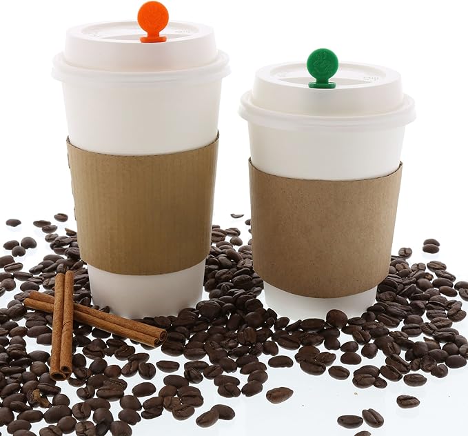 StixToGo Beverage Plugs - Leak Prevention Coffee Accessory for Hot Drinks, Disposable Coffee Stoppers, Fits Standard Lids - Black, 2", Pack of 2000