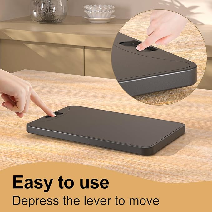 KEINE MARKE Sliding Tray, Sliding Tray for Kitchen Appliances, Coffee Maker, Heavy Duty Kitchen Appliance Tray, Space Saving | Countertop Organizing Tray (10.3" W × 15.4" D)