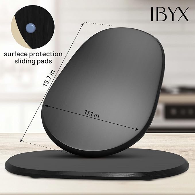 Ibyx Elegant Sliding Tray - Compatible with 5.5 Qt Kitchen Aid Mixer Slider for Counter and Other Heavy Appliances (Black)