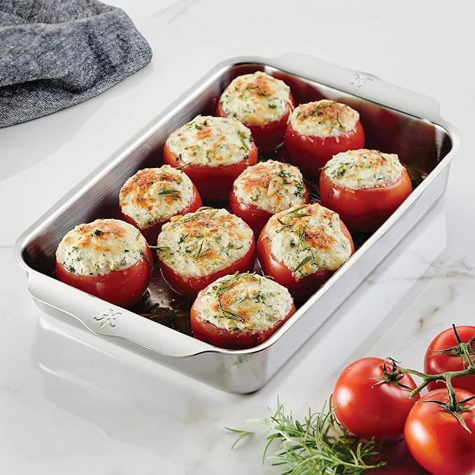 Hestan Provisions OvenBond – 9" x 13" Tri-ply Rectangular Stainless Steel Baking Pan