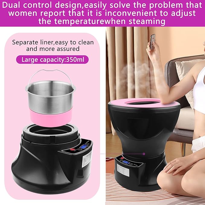 Yoni Steam Pot, Yoni Steam Kit, V Steam at Home Kit with 20 Bags Yoni Herbs, Yoni Seat for Women V Cleaning, Ph Balance, Postpartum Care and more