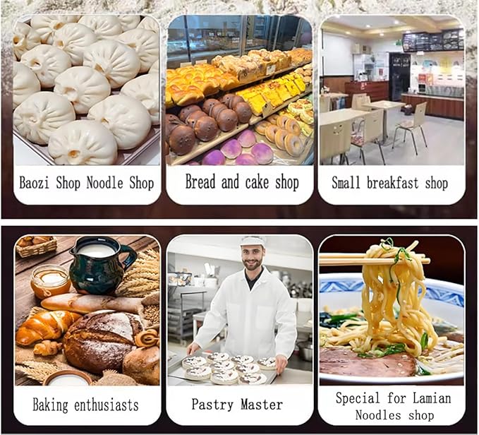 Electric Dough Roller Sheeter, Table Top Pizza Dough Press Mahcine, Commercial Dough Press Machine, Dough Pastry Sheeter Maker for Baking, For Making Pastries, Croissants, Pies,Cookies, Pizzas, Etc.