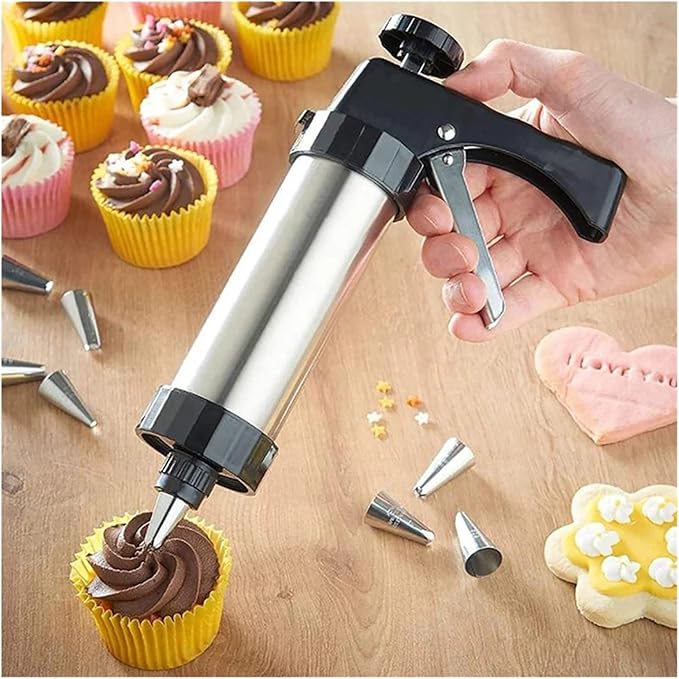 Stainless Steel Cookie Decorative Gun Biscuit Hand Pressing Machine Household DIY Baking Tools Kitchen Accessories