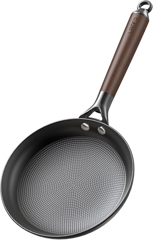 8" Cast Iron Skillets, Non Stick Frying Pan with Removable Handle, Oven & Dishwasher Safe Cooking Pan Compatible with All Stovetops for Women and Men