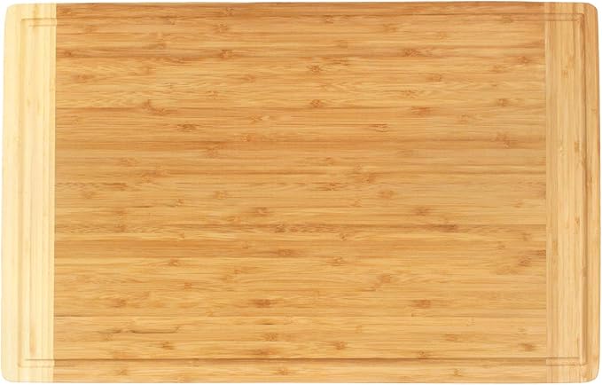 BambooMN Universal Premium Pull Out Cutting Boards - Under Counter Replacement - Designed To Fit Standard Slots - Heavy Duty Kitchen Board with Juice Groove - 22" x 14" x 0.75" - 1 Piece