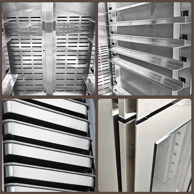 Kolice Commercial Automatic 18 Trays Bread/Dough Proofer Machine Baking Proofer-Integrated Freezing,Thawing,Keep Fresh and Fermentation,Temperature : 5°F to 113°F, Tray Size:15.75"x23.62"