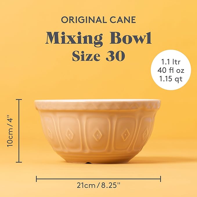 Mason Cash Cane Collection S30 (1.25 Qt) Mixing Bowl 1.15 Quart