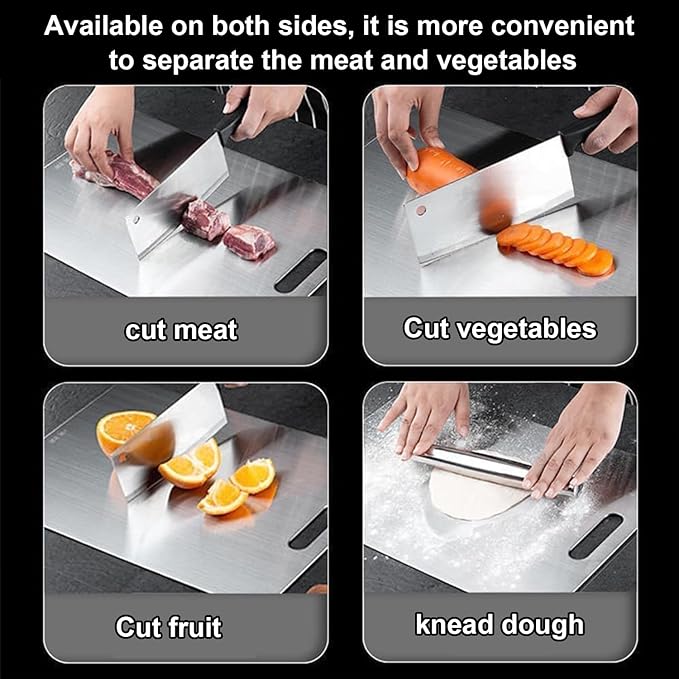 Tavano Titanium Cutting Board,Katuchef Titanium Cutting Board,Titanium Cutting Boards for Kitchen,Easy to Clean and Store(1PC-XL:18.11 * 11.81)