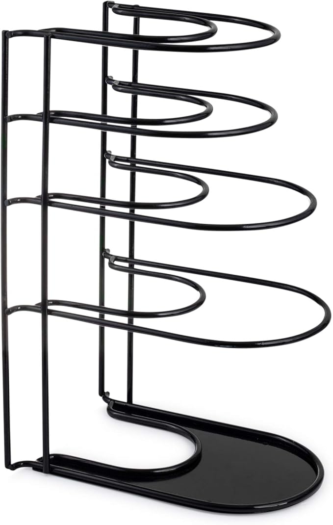 Cuisinel HEAVY DUTY POTS AND PANS ORGANIZER - EXTRA LARGE 5-TIER RACK - HOLDS CAST IRON SKIL