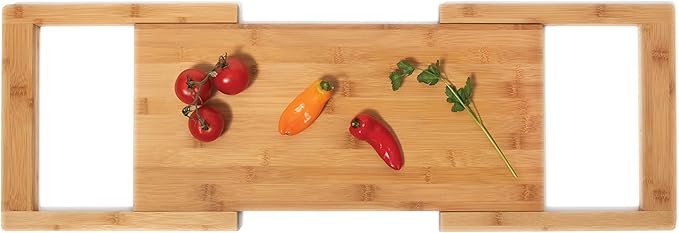 Bamboo Expandable Over The Sink Cutting Board