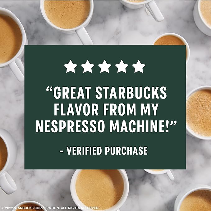 Starbucks by Nespresso Original Line Medium Roast Breakfast Blend Coffee, 50-count Espresso Pods