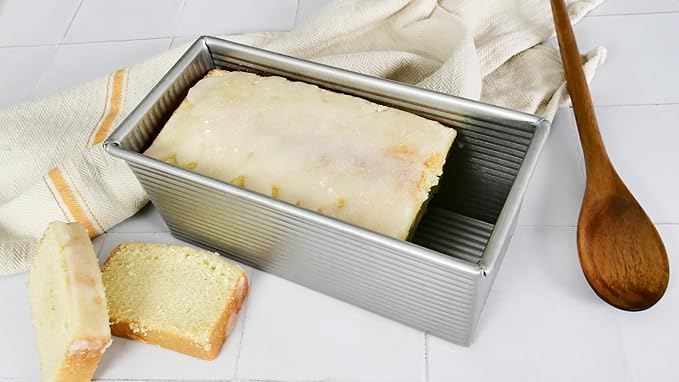 USA Pan Bakeware Pullman Loaf Pan With Cover,9 x 4 inch,Nonstick & Quick Release Coating,Made in the USA from Aluminized Steel,(Pack of 3)