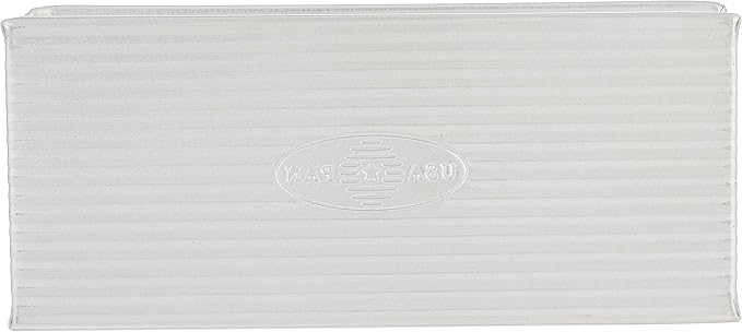 USA Pan Bakeware Pullman Loaf Pan With Cover,9 x 4 inch,Nonstick & Quick Release Coating,Made in the USA from Aluminized Steel,(Pack of 3)