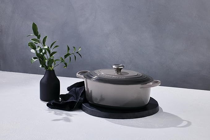Le Creuset Enameled Cast Iron Signature Oval Dutch Oven, 9.5 qt., Oyster