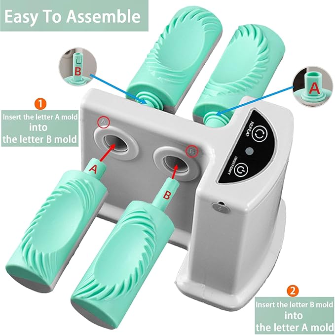 Electric Dumpling Maker Two Sizes Double Head Automatic Electric Dumpling Maker Machine Mould Household Quick Rechargeable Dumpling Maker Kit with Silicone Baking Mat,Dough Cutters,Spoon Brush