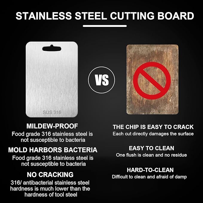 Tavano Titanium Cutting Board,Katuchef Titanium Cutting Board,Titanium Cutting Boards for Kitchen,Easy to Clean and Store(1PC-XL:18.11 * 11.81)
