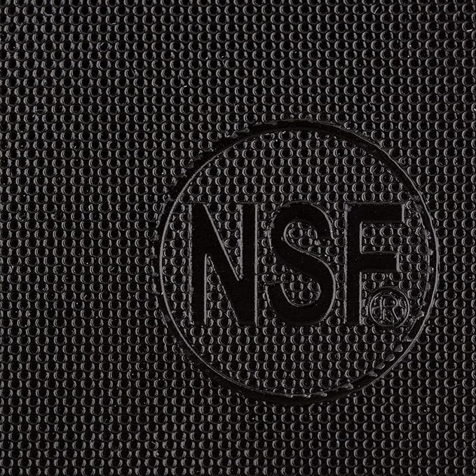 Thirteen Chefs Large 18 x 12 Black Plastic Cutting Board - 1/2" Thick HDPE for Restaurants and Professional Kitchens, NSF