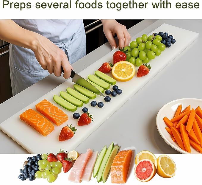 Commercial Cutting Board 810866, Plastic Poly Kitchen Board Dishwasher Safe, Compatible Replacement for 810866, Heavy Duty Food Prep Surface for Restaurant Use (72 x 11.75 x 0.75 inch)