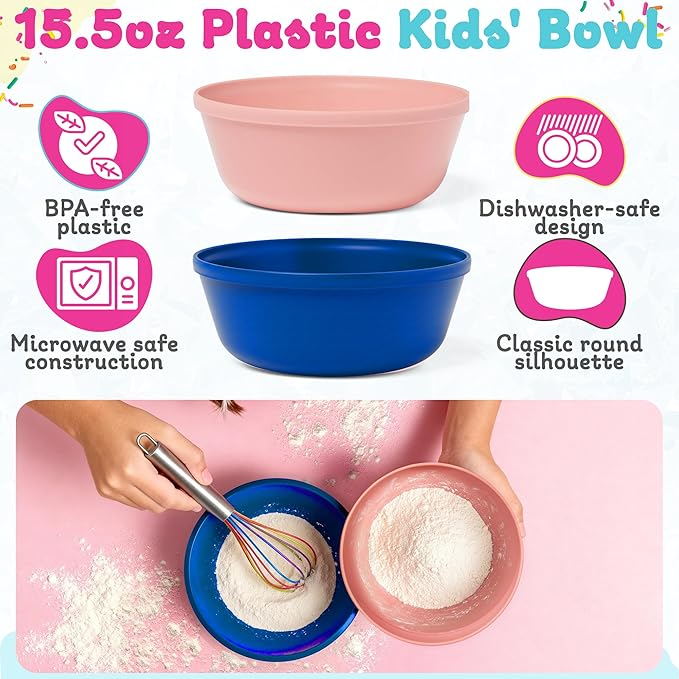 Ultimate Easy Baking Oven Bundle For Kids With 20 Items - Oven, 2 Refill Mixes, Apron, Hat, 2 Bowls, Spatula, Whisk, 9 Stickers, Baking Pan & Tool (Passionate Pink Bundle)