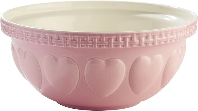 Mason Cash Chip Resistant Earthenware S12 Mixing Bowl, Pink, 29 cm