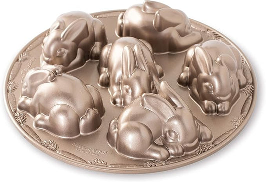 Nordic Ware Baby Bunny Cakelet, 4.5 Cup Capacity, Toffee