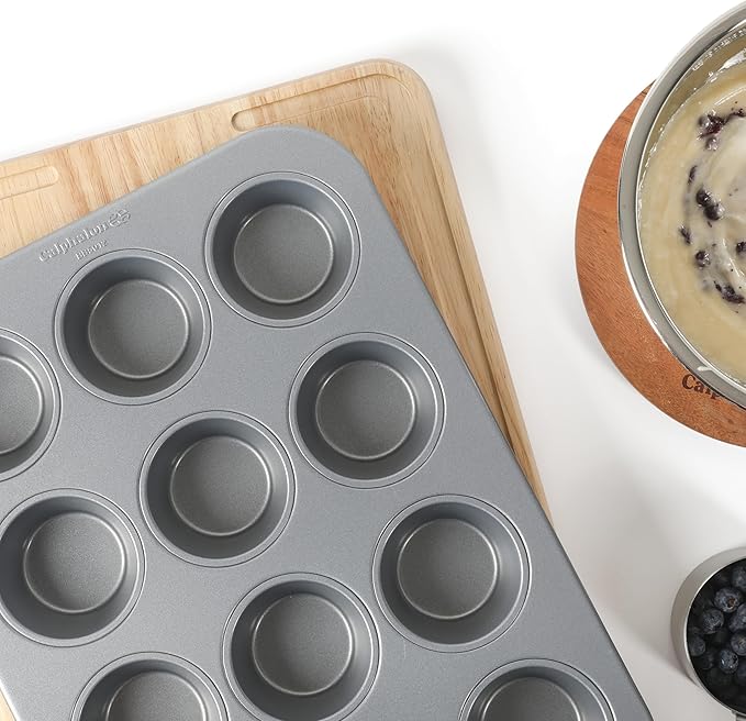 Calphalon Titan Steel Core PFA Free Nonstick 12 Cup Cupcake Muffin Pan