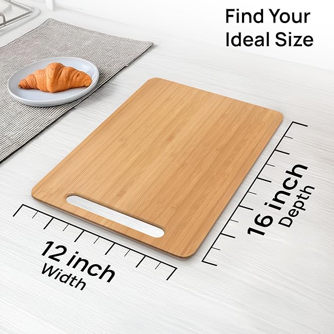 Ibyx Elegant Sliding Tray for Your Coffee Maker & Heavy Kitchen Appliances - Sturdy, Slides Easily from Under The Cabinet (Natural, 12”W x 16”D)