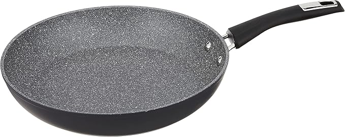 Bialetti Impact Textured Nonstick Oven-Safe Frying Pan, 12 Inch, Gray