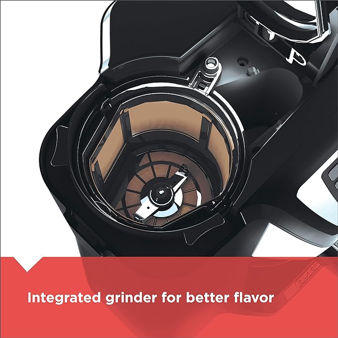 Black and Decker BLACK+DECKER 12-Cup Mill and Brew Coffeemaker, Black, CM5000B