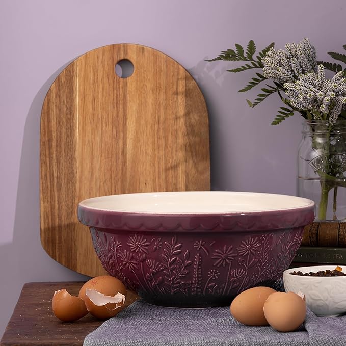 Mason Cash In The Meadow S18 2.85 Qt Stoneware Mixing Bowl | Daisy
