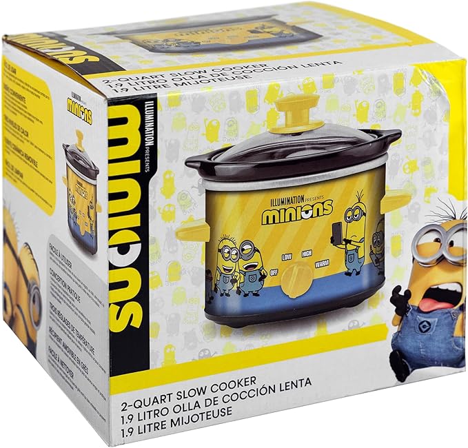 Uncanny Brands Despicable Me Minions 2qt Slow Cooker - Small Kitchen Appliance