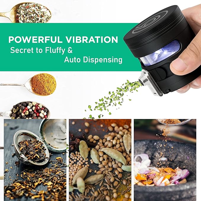 Cloudious9 - Tectonic9 Manual Grinder Automatic Dispenser Large 2.5" Aluminum Alloy (Red), For Home & Kitchen Only