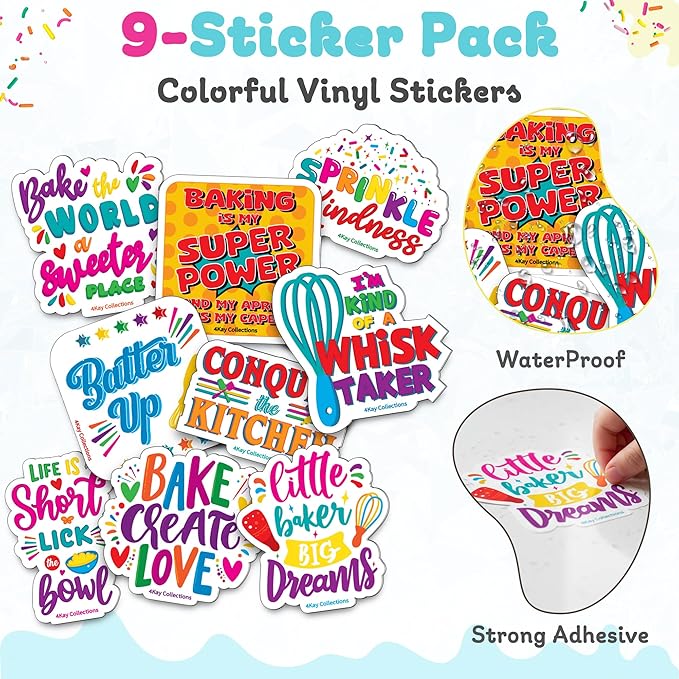 Ultimate Easy Baking Oven Bundle For Kids With 20 Items - Oven, 2 Refill Mixes, Apron, Hat, 2 Bowls, Spatula, Whisk, 9 Stickers, Baking Pan & Tool (Passionate Pink Bundle)