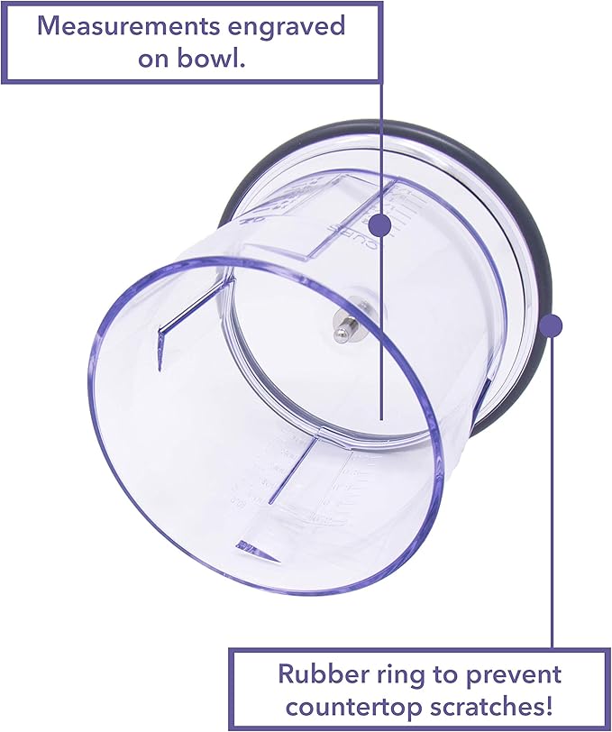 Blender Replacement Parts for Ninja Master Prep Qb900B - 16 oz Food Processor Bowl and Storage Lid
