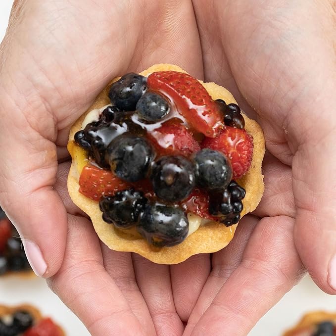 Crumble Crate - Mini Fruit Tarts with Vanilla Pastry Cream DIY Baking Set/Kit. All pre-measured ingredients and essential baking tools, Gift Idea, Baking Gift Sets