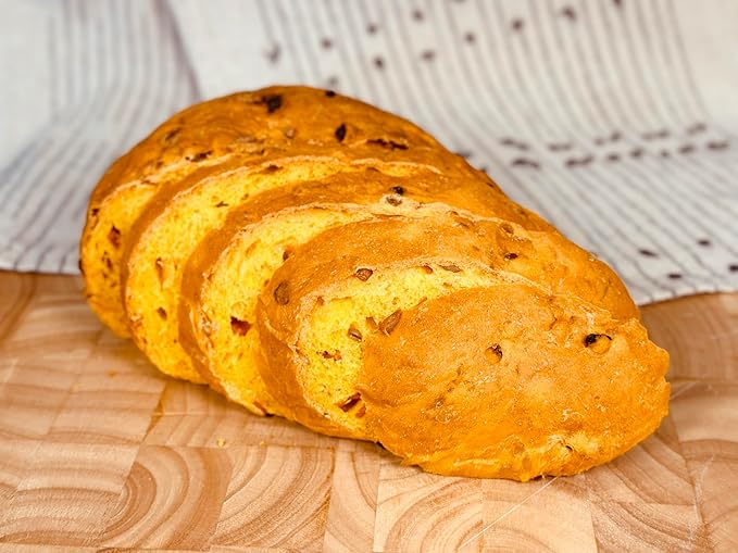 Molibake Carrot Bread Mix - All-Natural Baking Mix for Bread Machine and Oven - 15 oz Mix with Dried Carrots, Oat Flakes, Sunflower Seeds - Easy-to-Use Bread Maker Mix for Homemade Baking